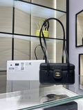 Chanel Long Vanity with Leather Strap AP5067, Calfskin Black