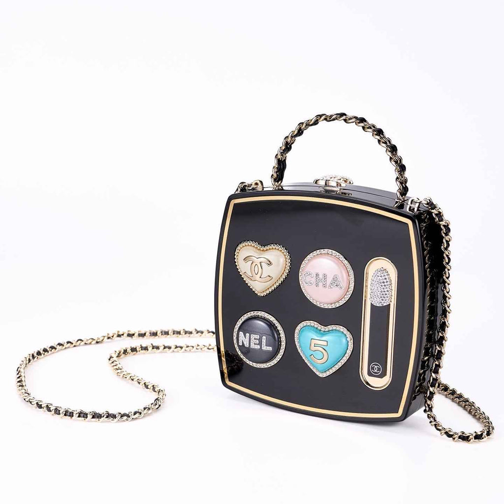 Chanel Makeup Palette Minaudière Bag, AS5703 Black