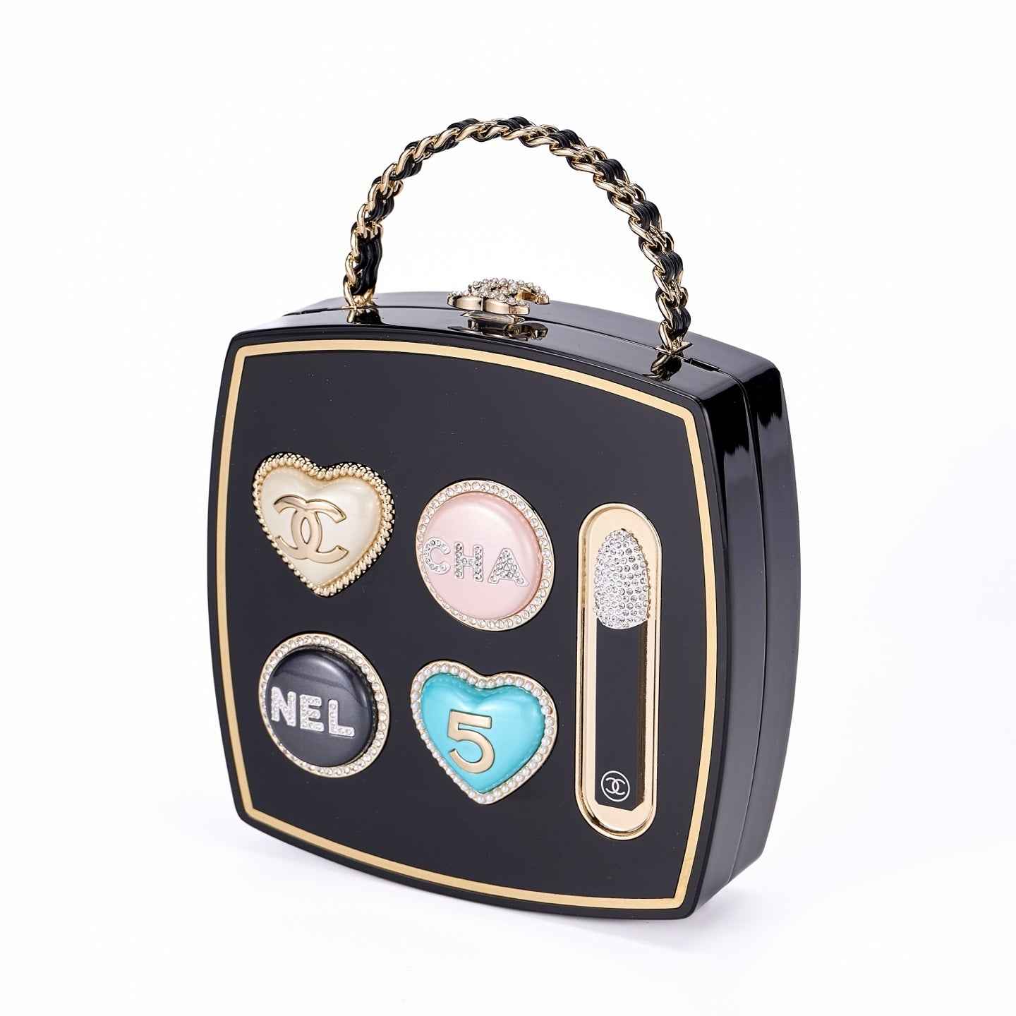 Chanel Makeup Palette Minaudière Bag, AS5703 Black