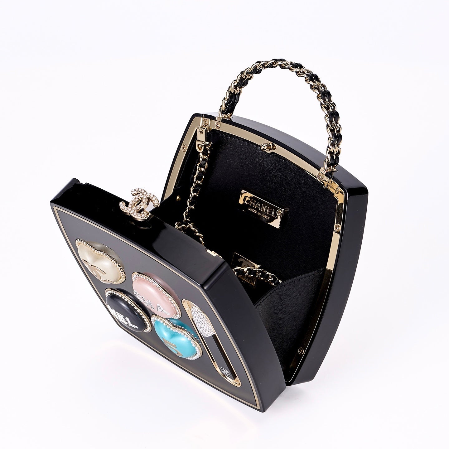 Chanel Makeup Palette Minaudière Bag, AS5703 Black