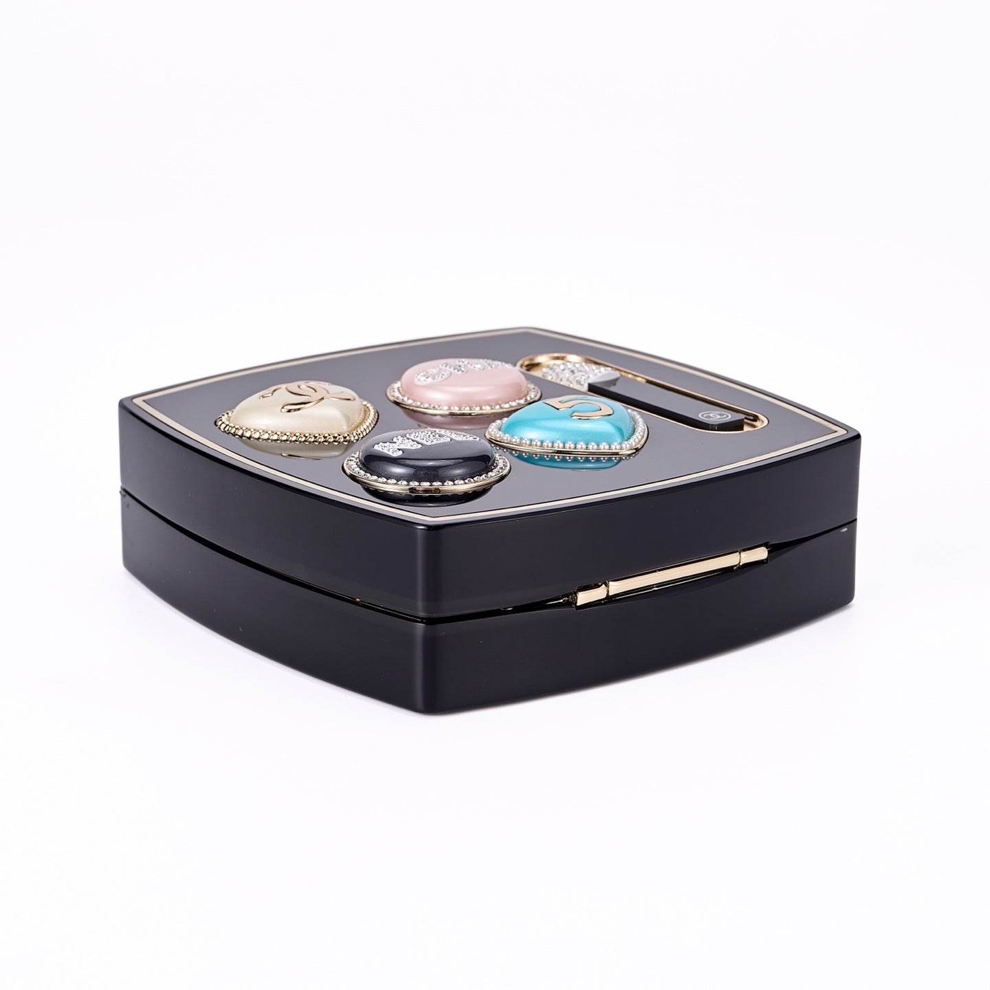 Chanel Makeup Palette Minaudière Bag, AS5703 Black