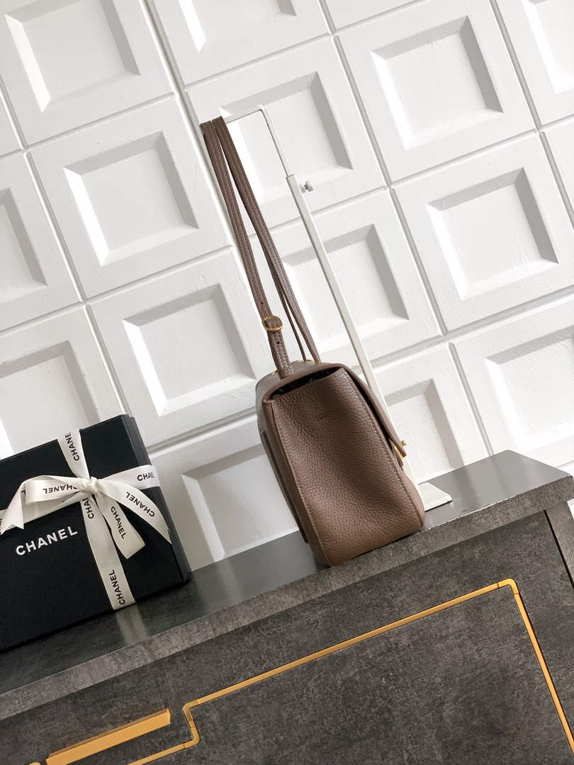 Chanel Maxi Flapbag AS6231 Grained Calfskin Dark Burgundy Gold