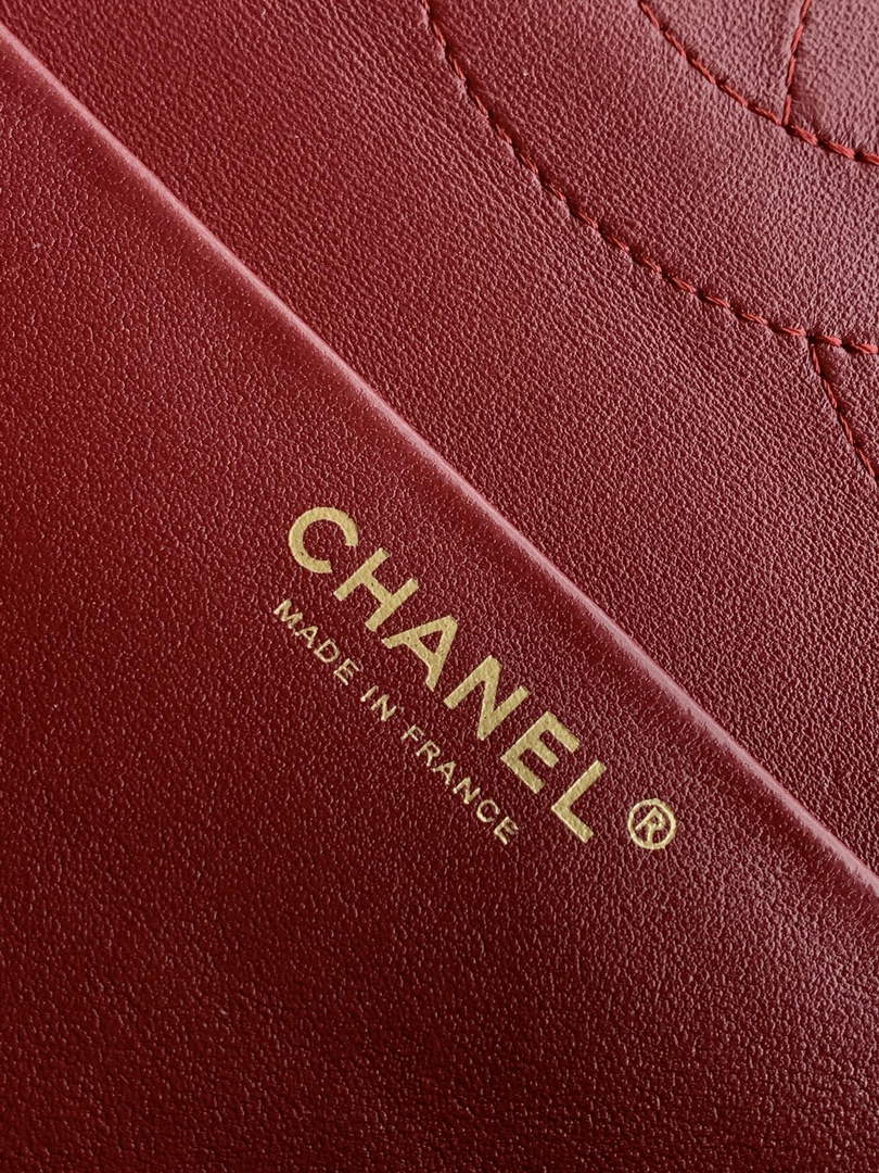 Chanel Maxi Flapbag AS6231 Grained Calfskin Dark Burgundy Gold