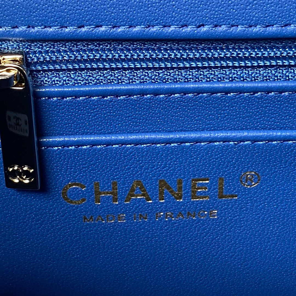 Chanel Mini Box Shoulder Bag AS4469 Lambskin Dark Blue