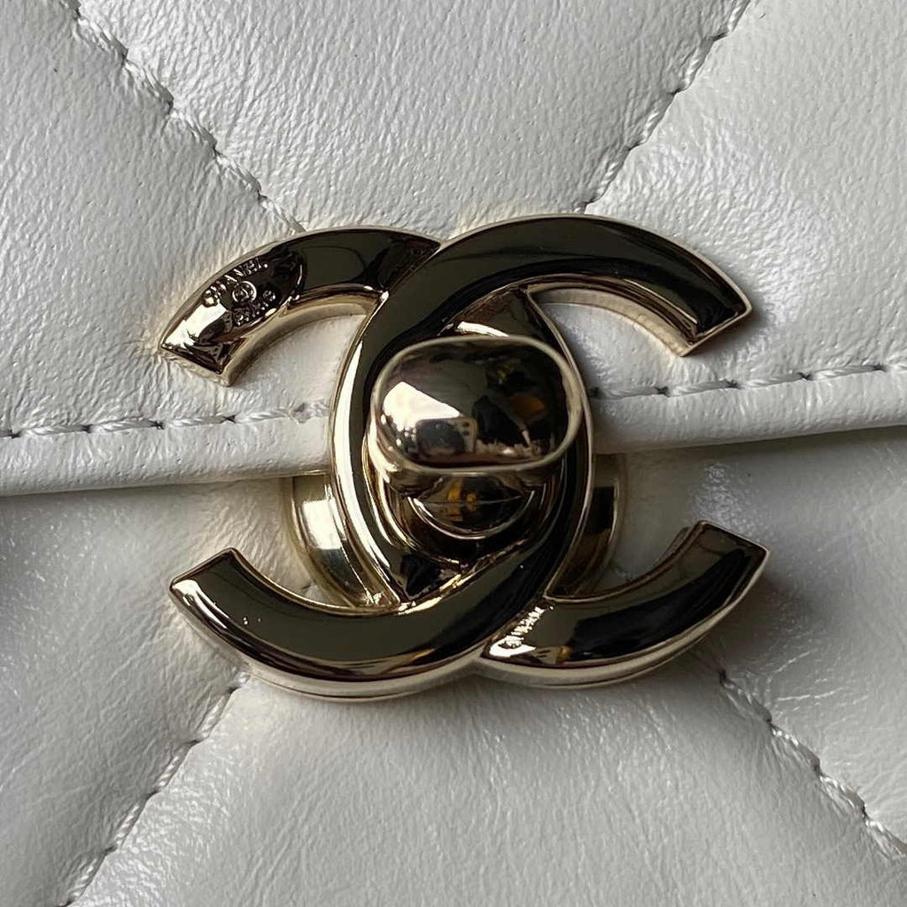 Chanel Mini Box Shoulder Bag AS4469 Lambskin Beige