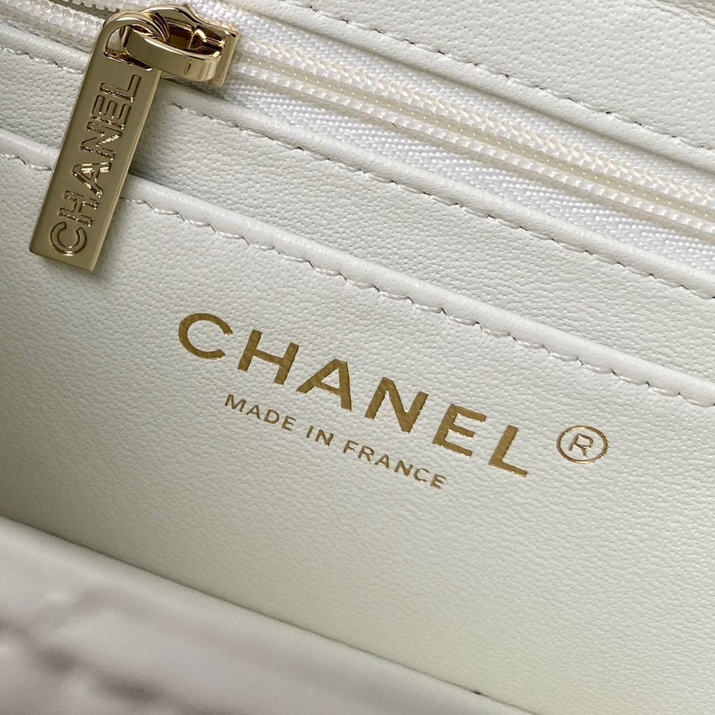 Chanel Mini Box Shoulder Bag AS4469 Lambskin Beige