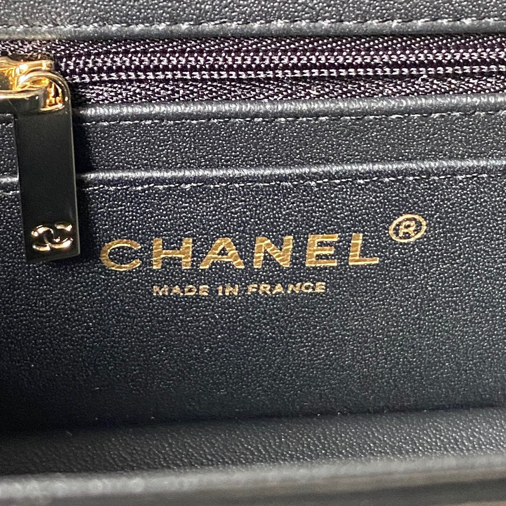 Chanel Mini Box Shoulder Bag AS4469 Lambskin Black