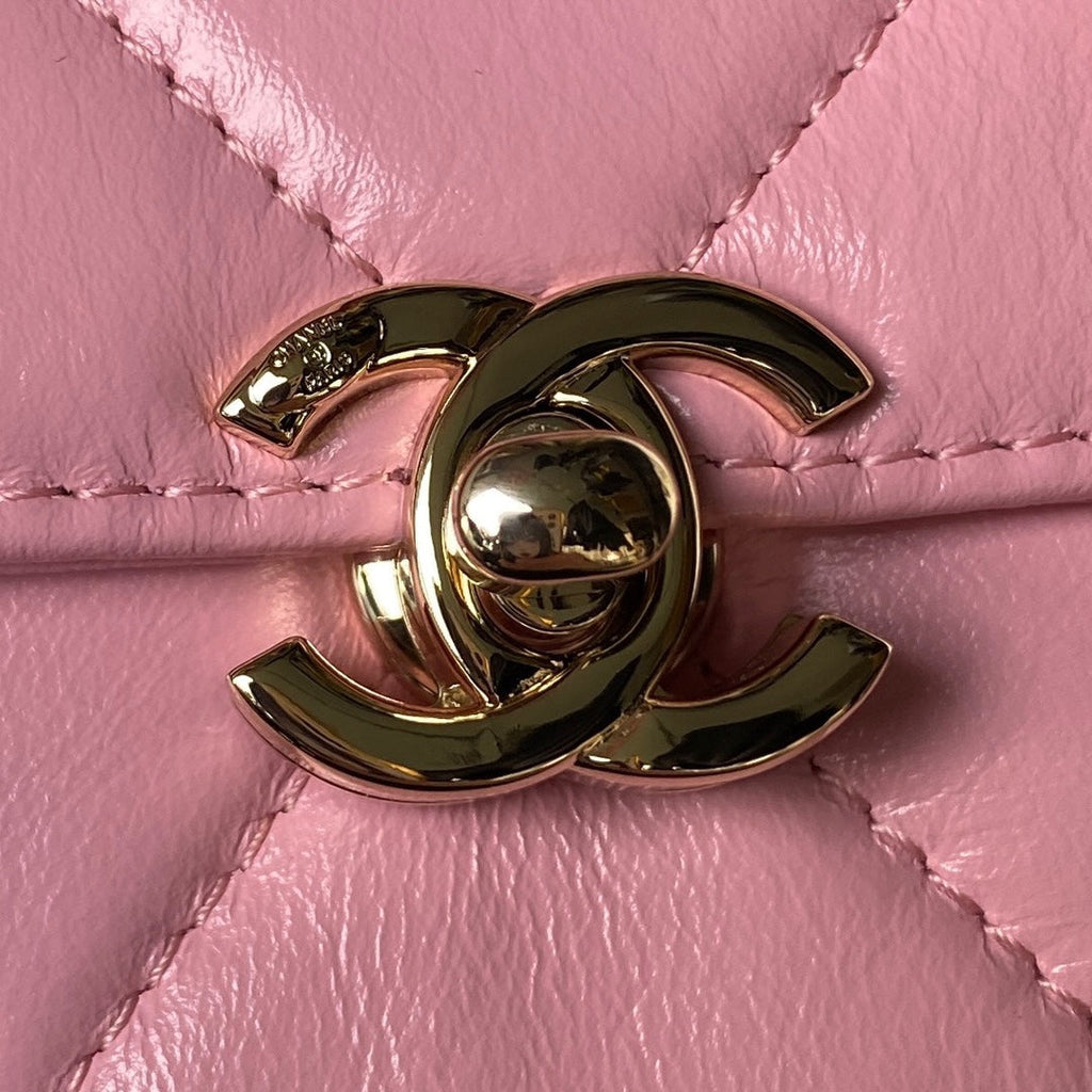 Chanel Mini Box Shoulder Bag AS4469 Lambskin Pink