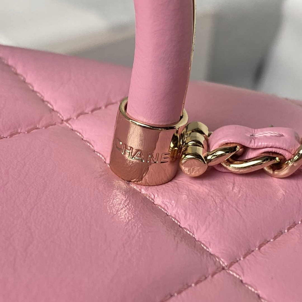 Chanel Mini Box Shoulder Bag AS4469 Lambskin Pink