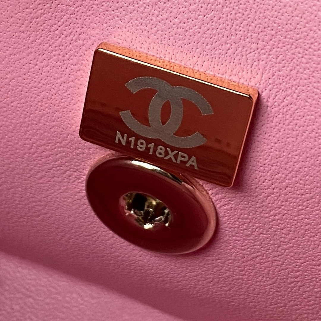 Chanel Mini Box Shoulder Bag AS4469 Lambskin Pink