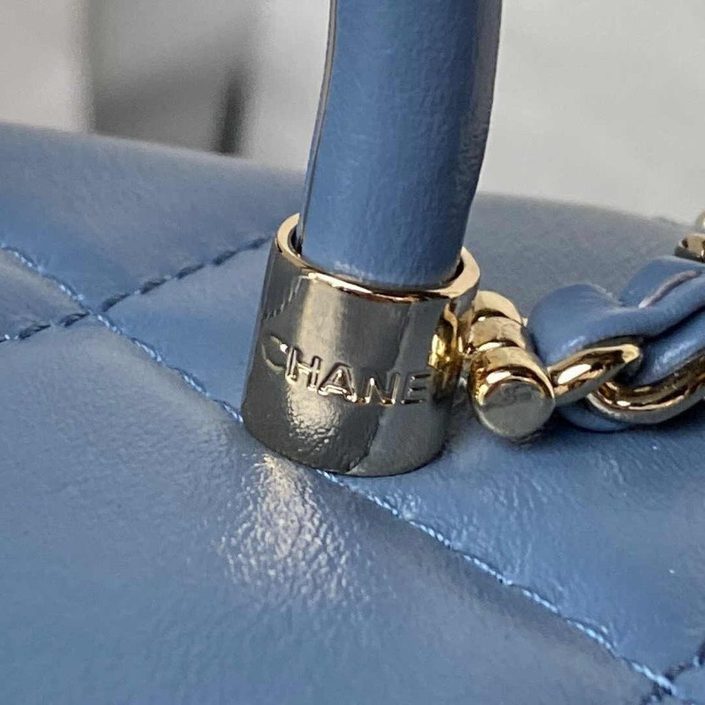 Chanel Mini Box Shoulder Bag AS4469 Lambskin Blue