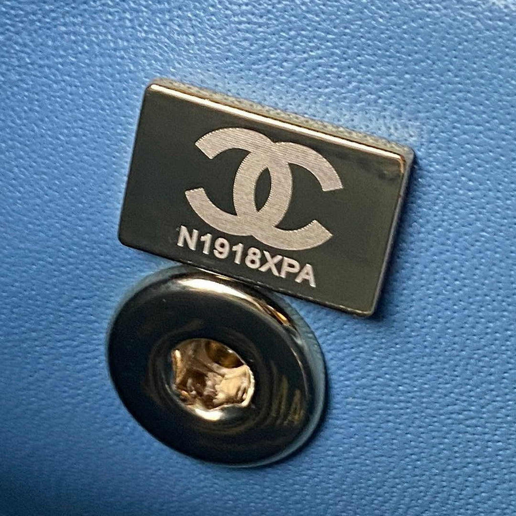 Chanel Mini Box Shoulder Bag AS4469 Lambskin Blue