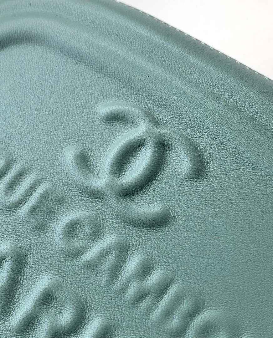 Chanel Mini camera case, Shiny lambskin AS5318 blue