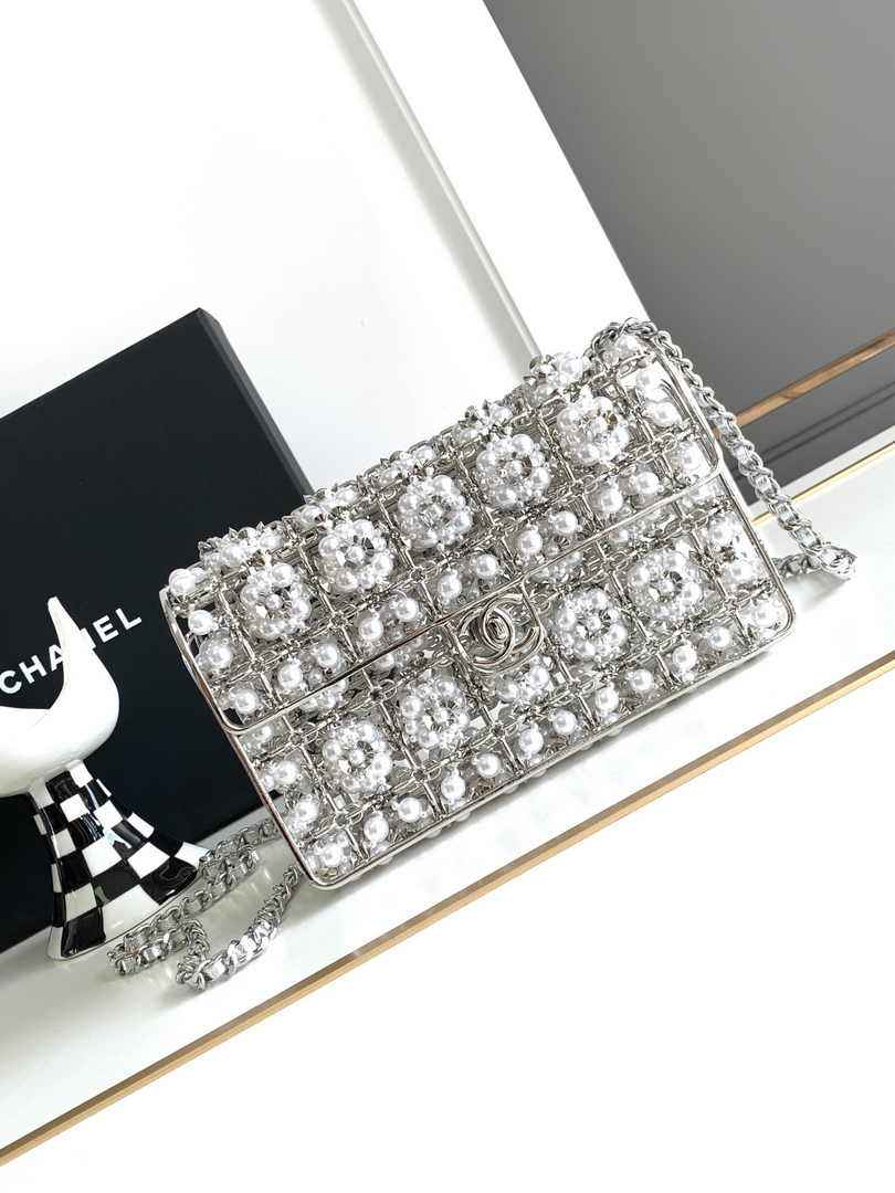 Chanel Mini Flap bag AP3768 Silver
