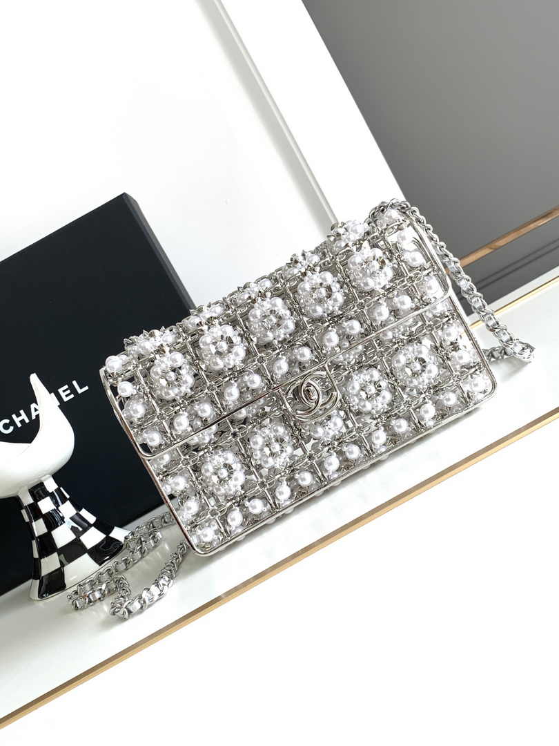 Chanel Mini Flap bag AP3768 Silver