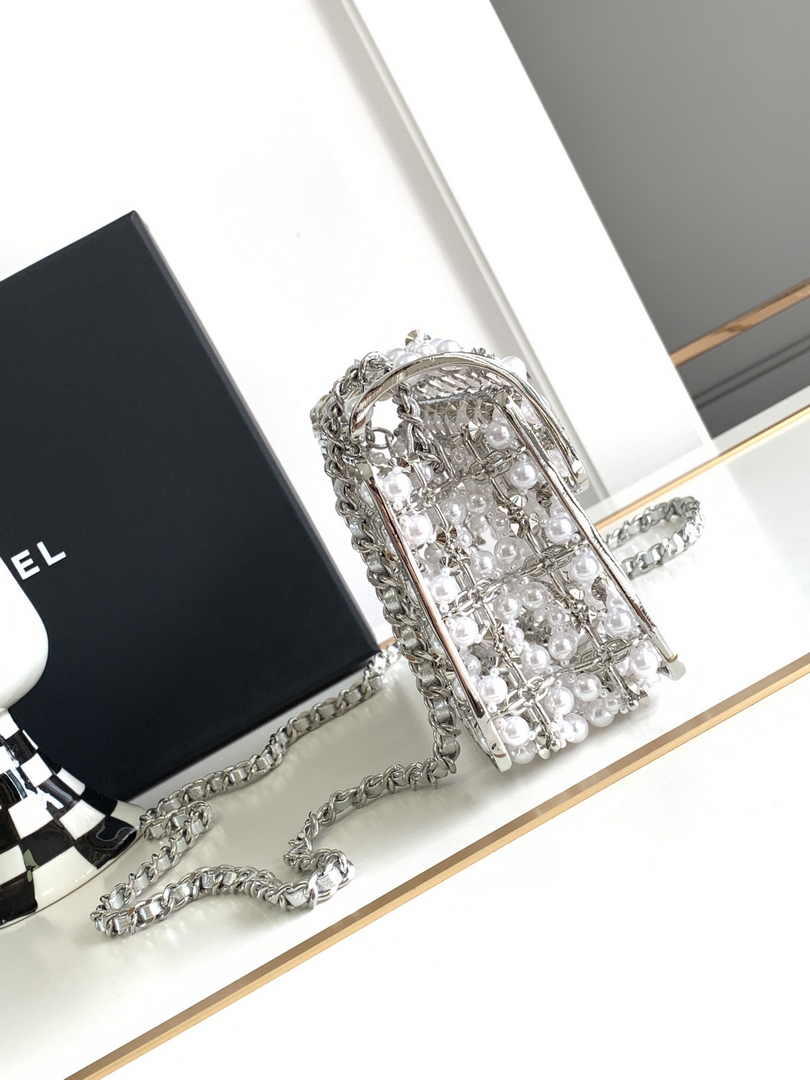 Chanel Mini Flap bag AP3768 Silver
