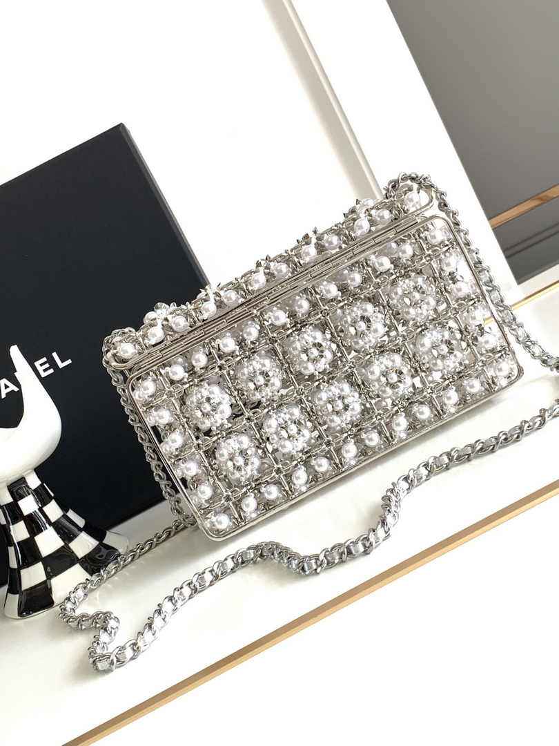 Chanel Mini Flap bag AP3768 Silver