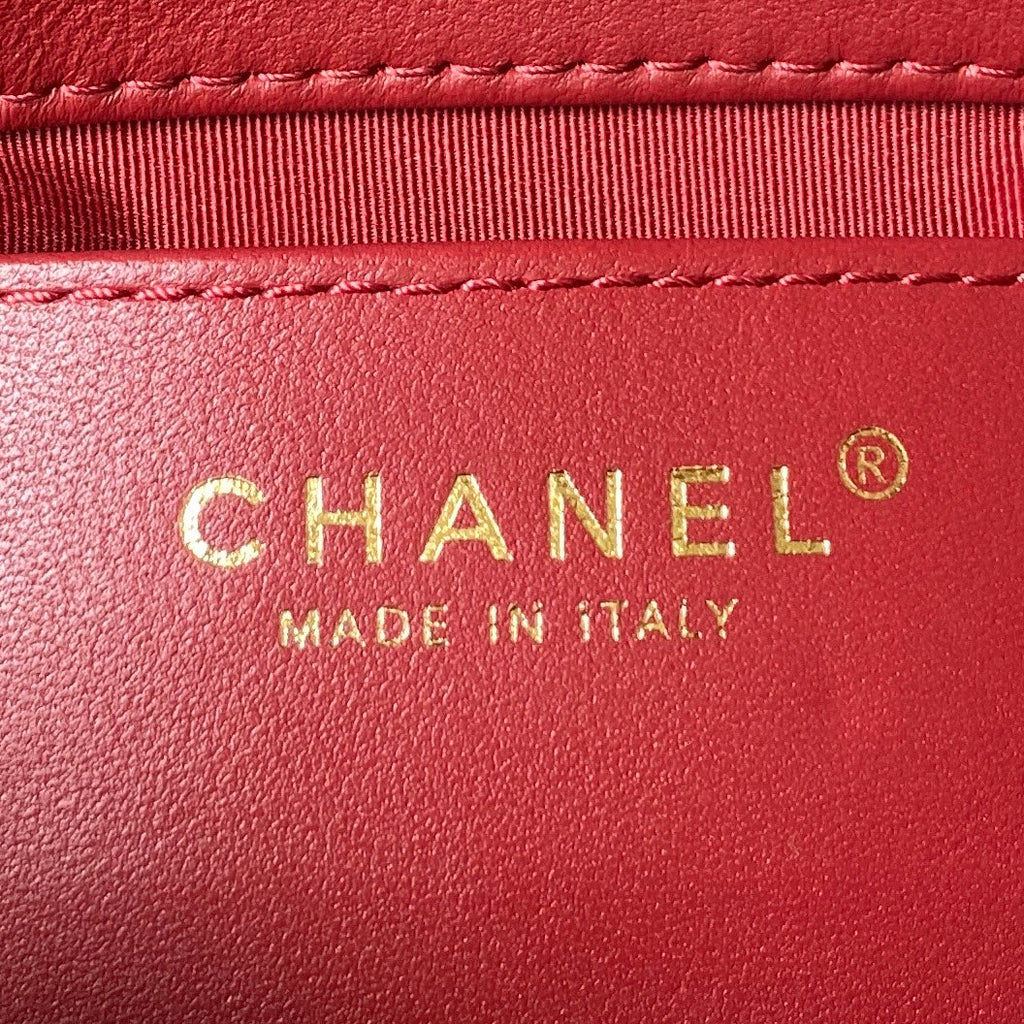 Chanel Mini flap bag AS4340 Lambskin Red