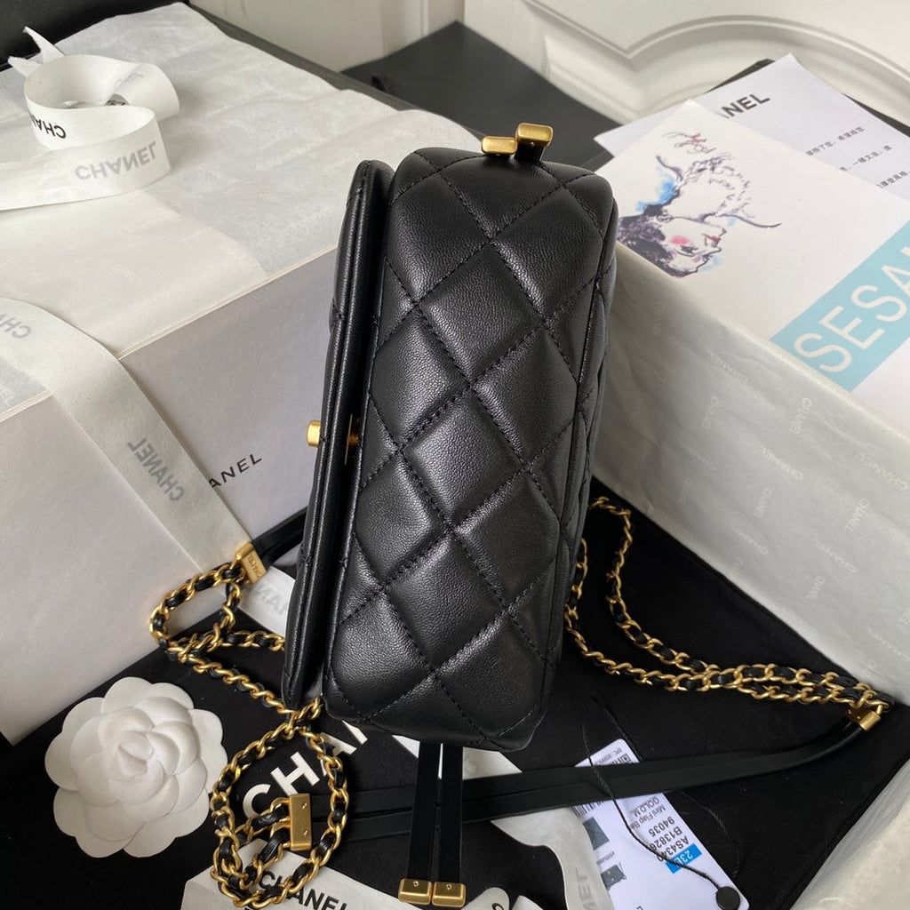 Chanel Mini flap bag AS4340 Lambskin Black