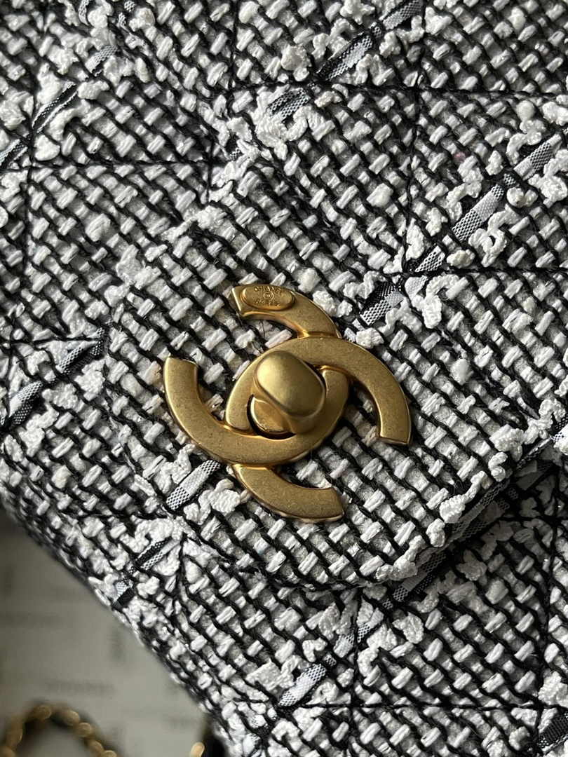 Chanel Mini Flap Bag AS4384 Gray Tweed