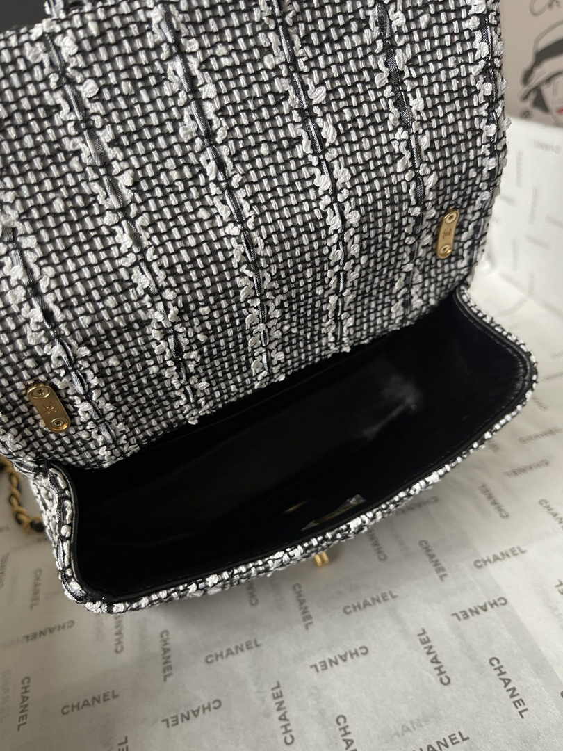 Chanel Mini Flap Bag AS4384 Gray Tweed