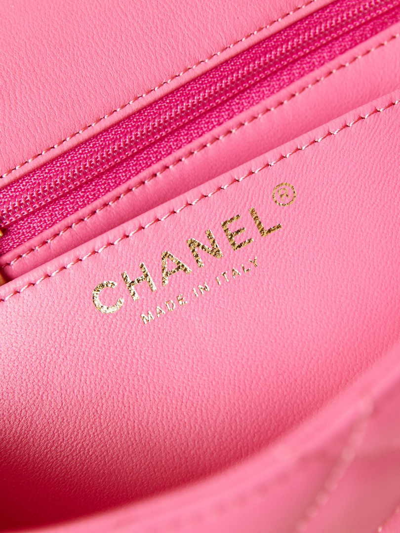 Chanel Mini Flap Bag AS4384 Pink Lambskin