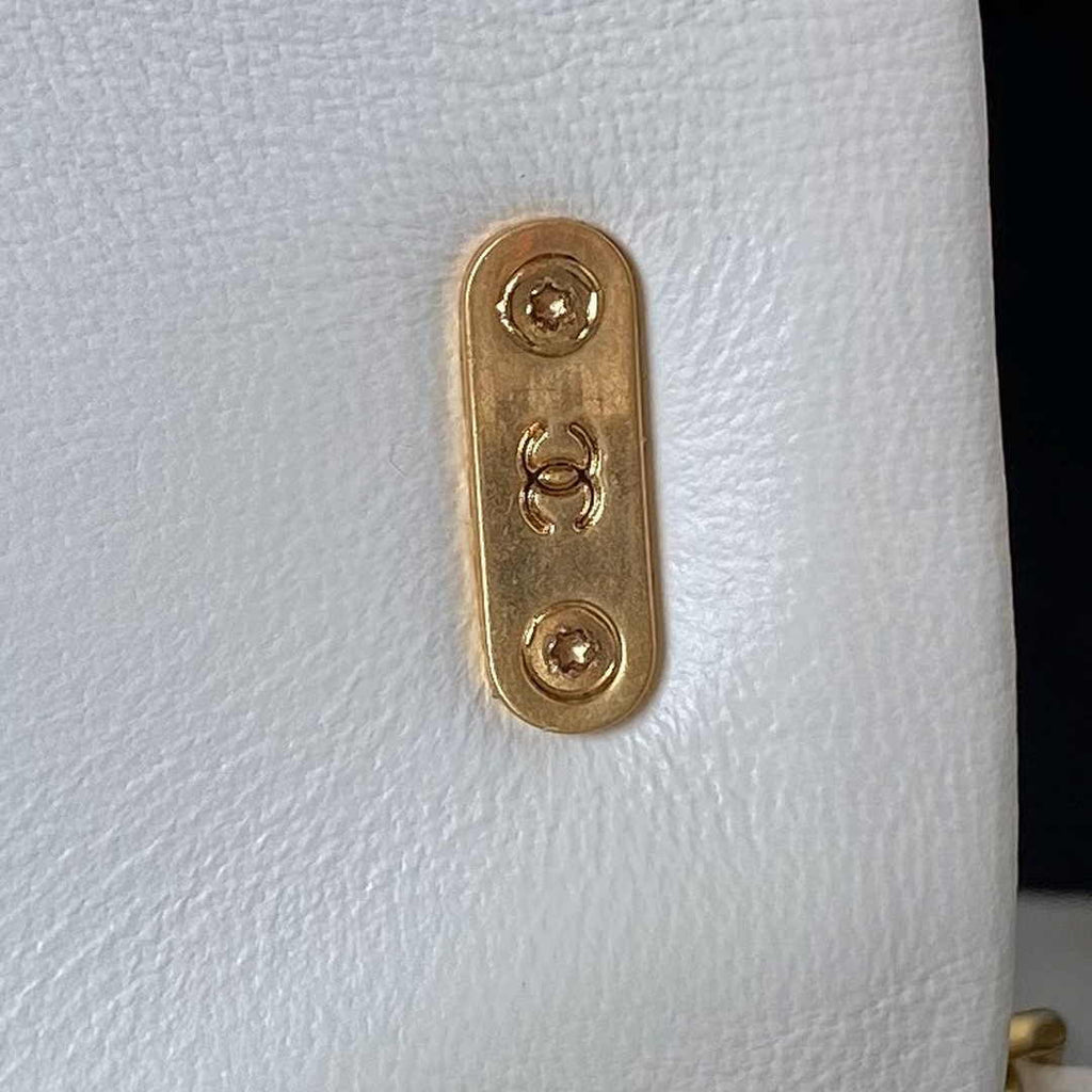 Chanel Mini Flap Bag AS4384 White Lambskin
