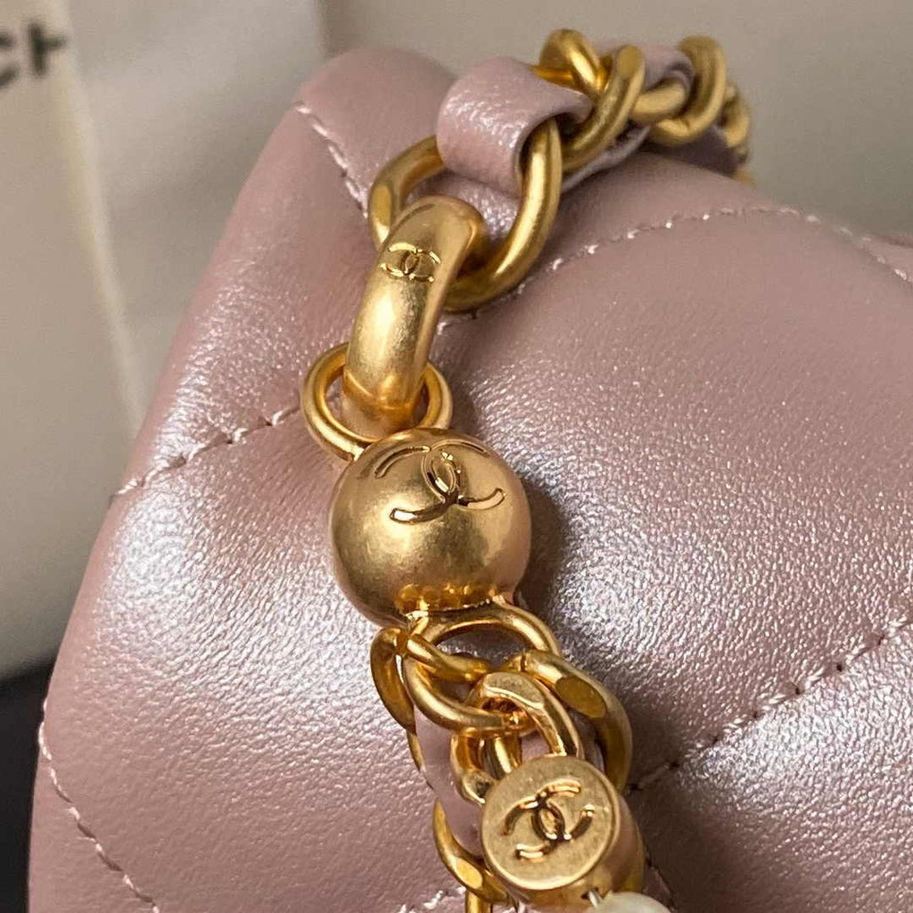 Chanel Mini Flap Bag AS4384 Light Pink Lambskin