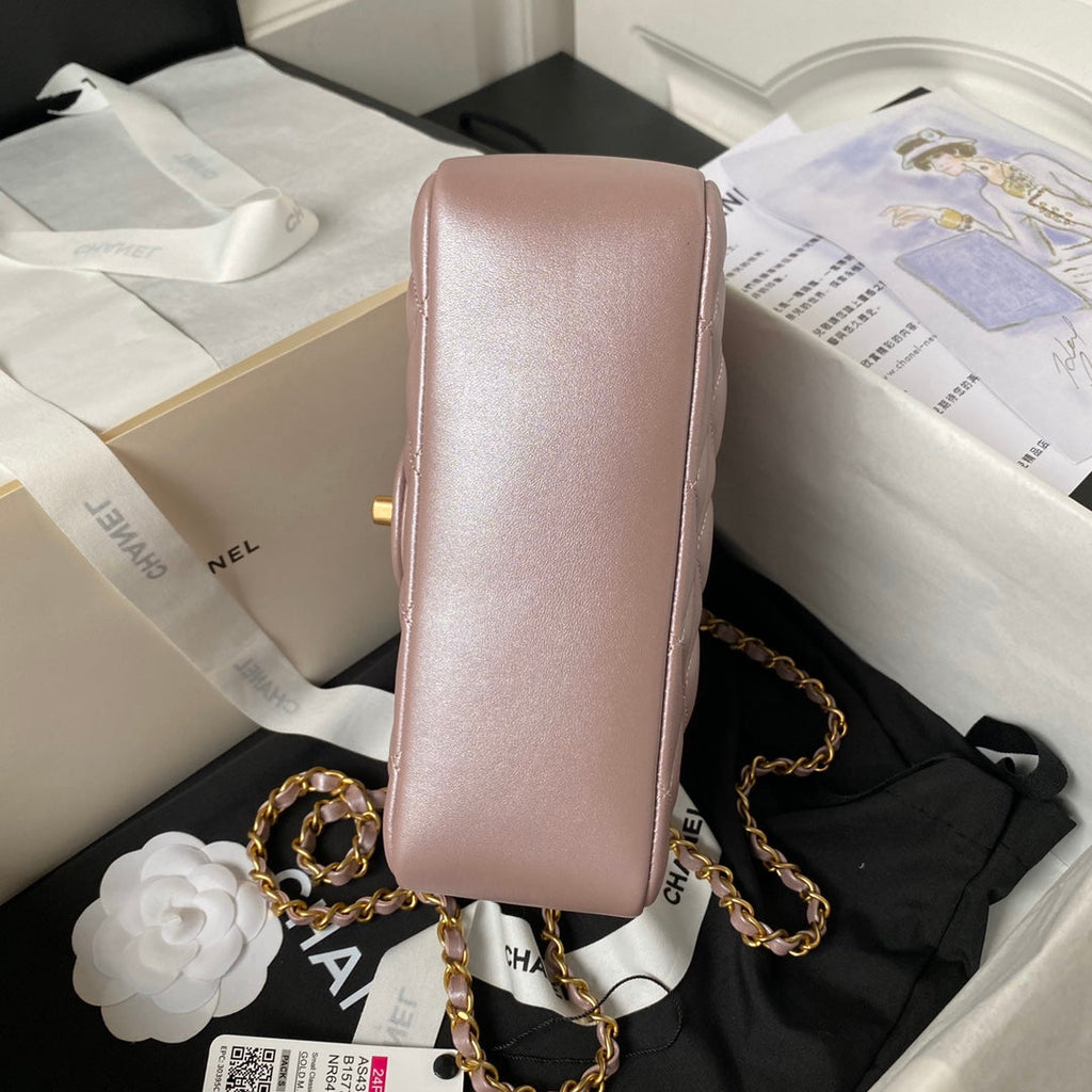 Chanel Mini Flap Bag AS4384 Light Pink Lambskin