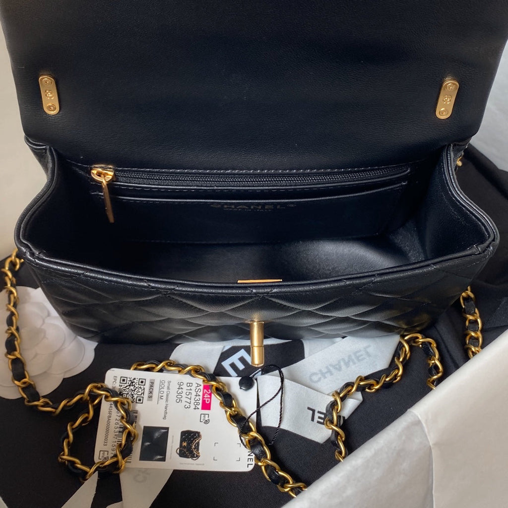Chanel Mini Flap Bag AS4384 Black Lambskin