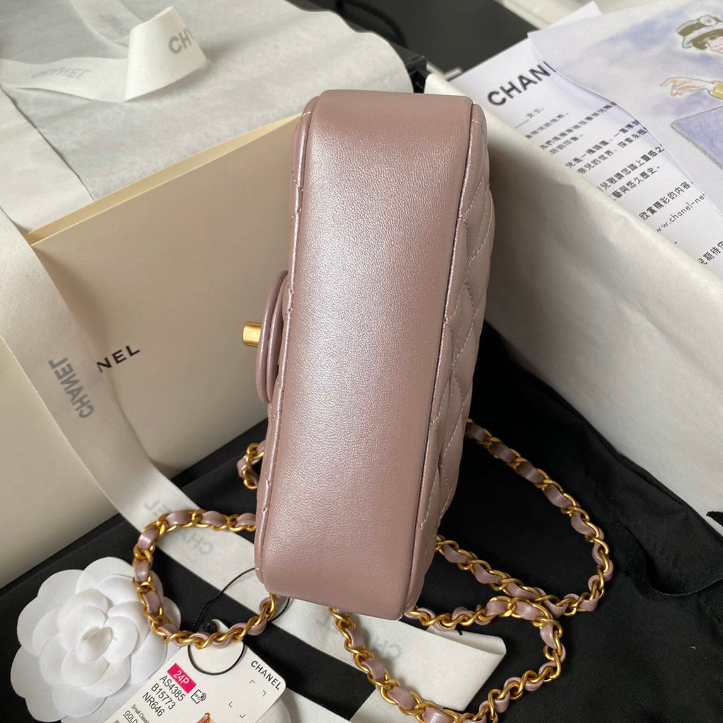 Chanel Mini Flap Bag AS4385 Light Pink Lambskin