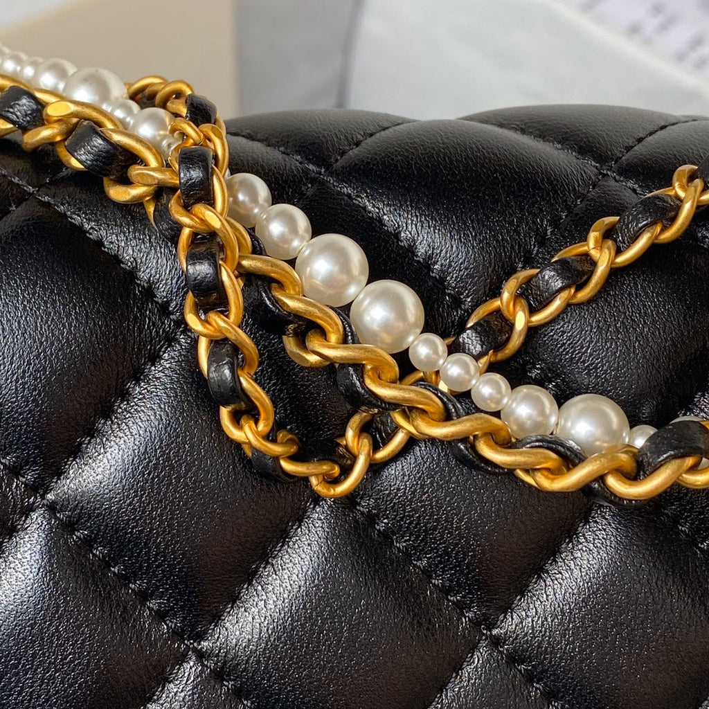 Chanel Mini Flap Bag AS4385 Black Lambskin