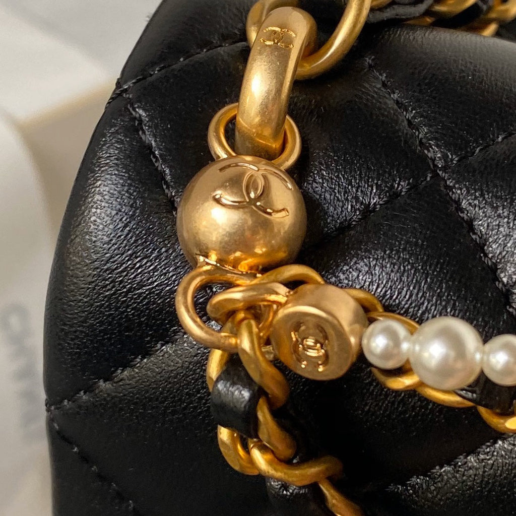 Chanel Mini Flap Bag AS4385 Black Lambskin