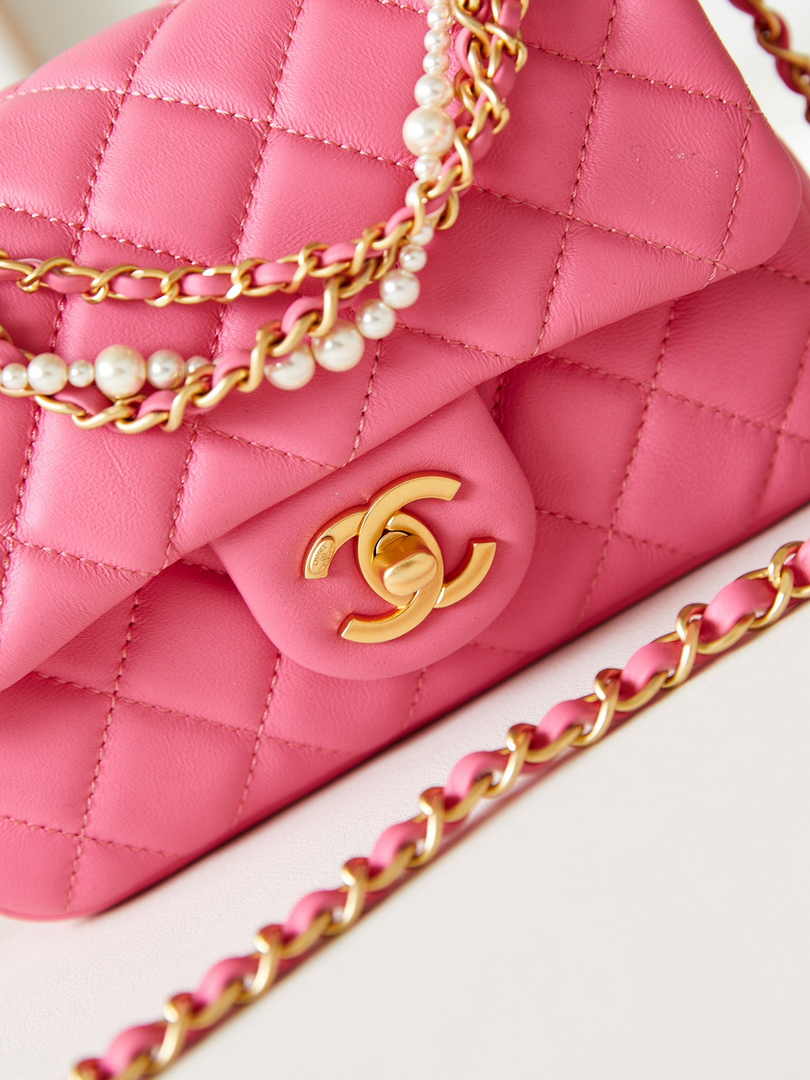 Chanel Mini Flap Bag AS4385 Pink Lambskin