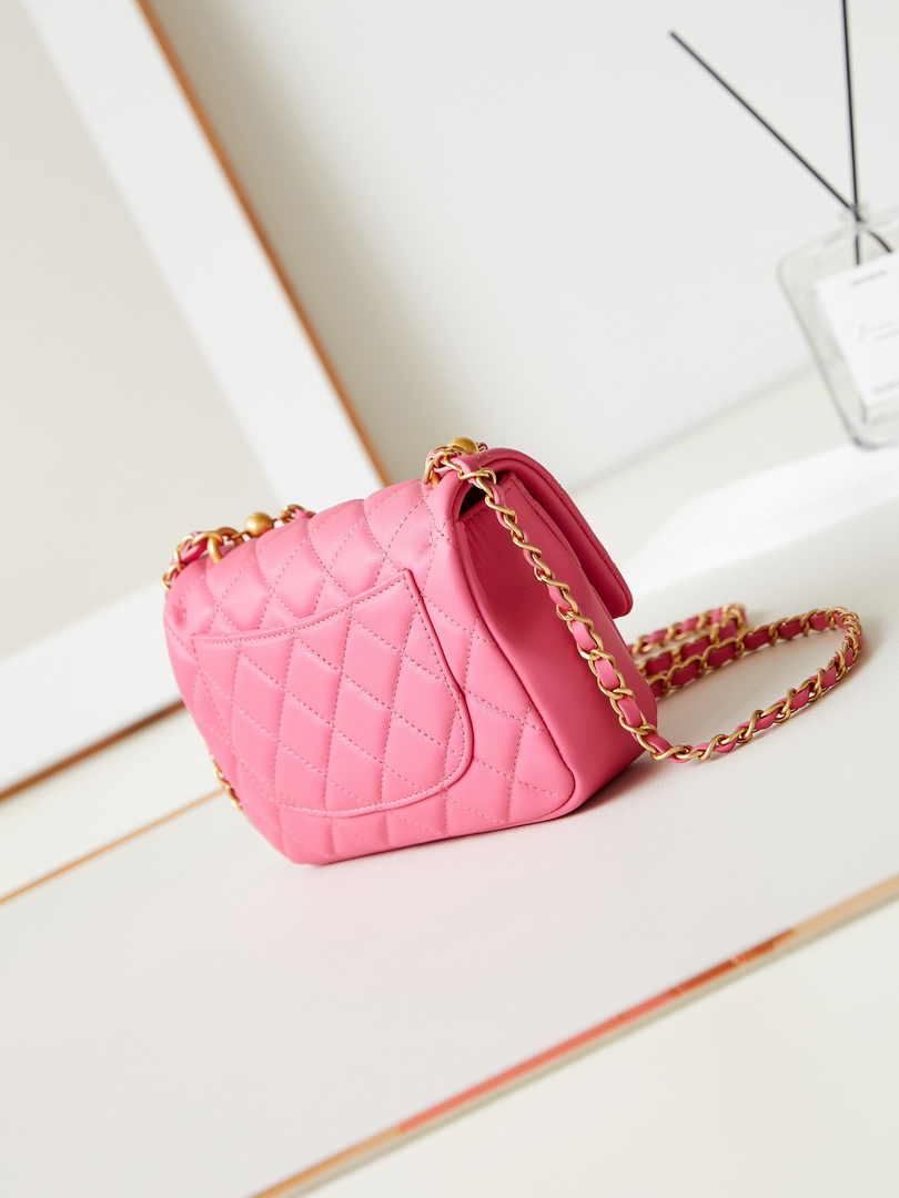 Chanel Mini Flap Bag AS4385 Pink Lambskin