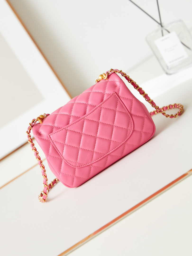 Chanel Mini Flap Bag AS4385 Pink Lambskin