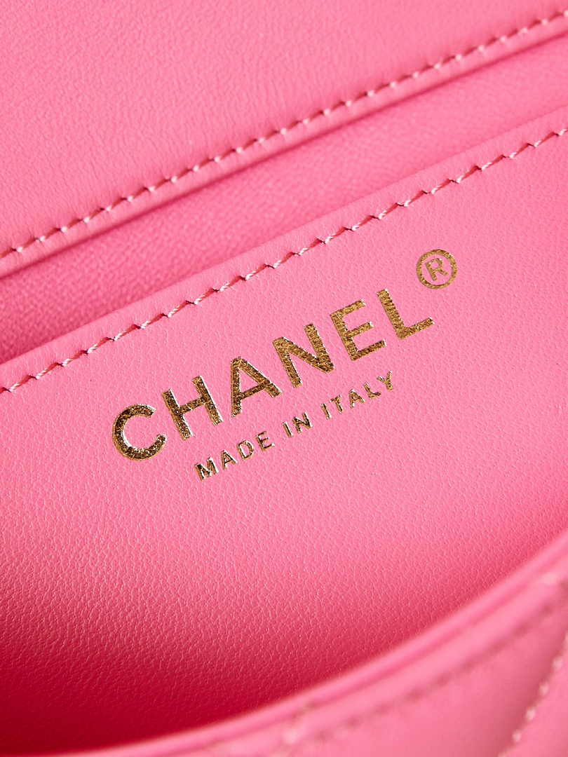Chanel Mini Flap Bag AS4385 Pink Lambskin