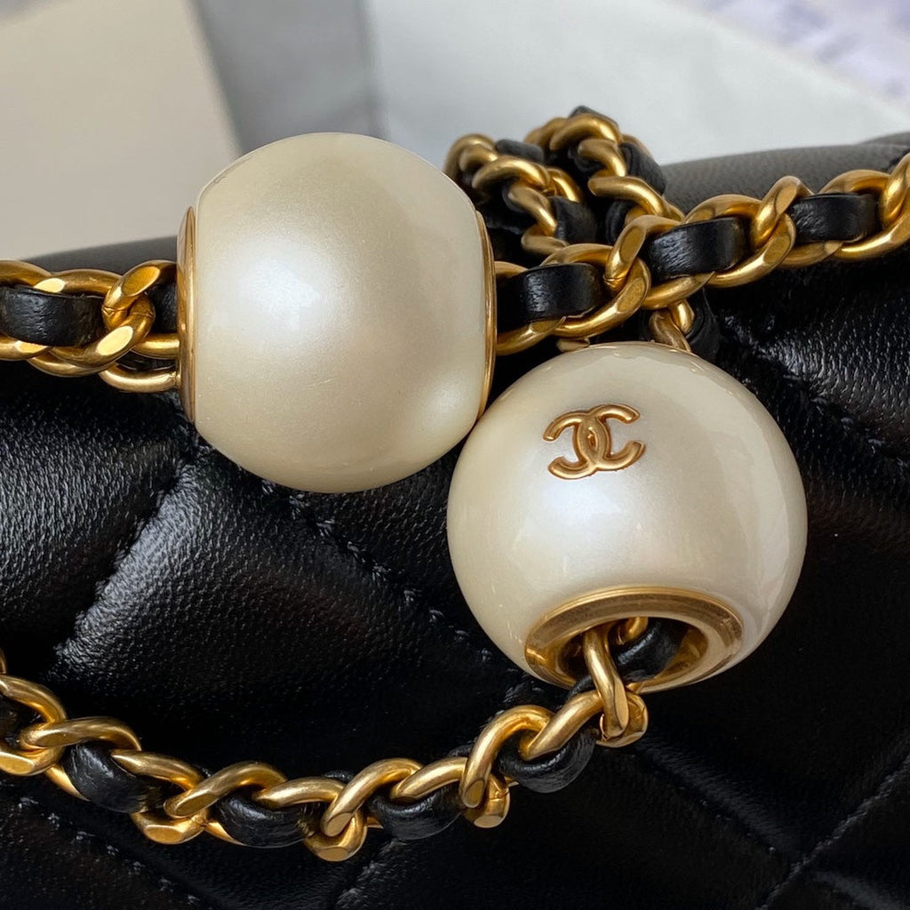 Chanel Mini Flap bag AS4868 Black Lambskin