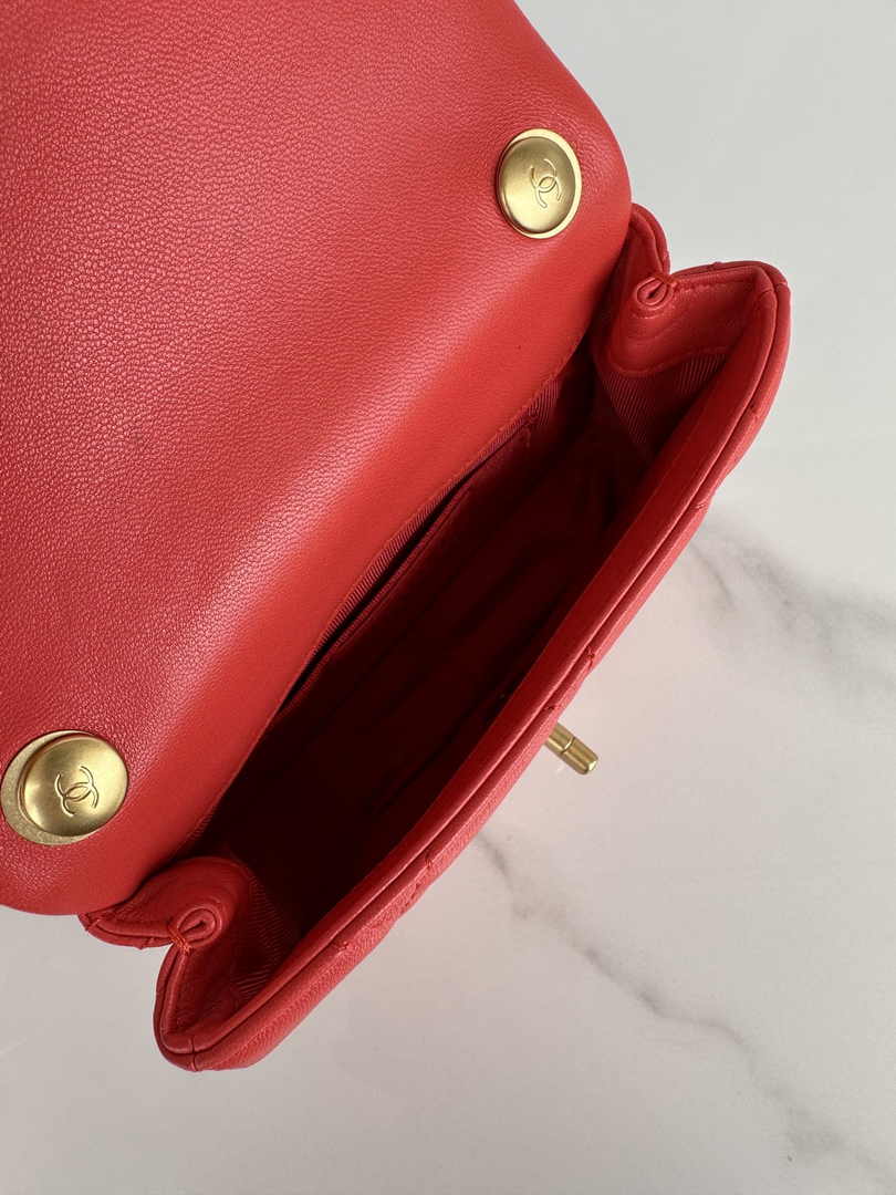 Chanel Mini Flap bag AS4868 Red Lambskin