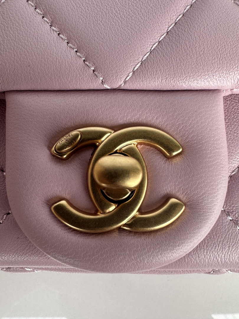 Chanel Mini Flap bag AS4868 Pink Lambskin