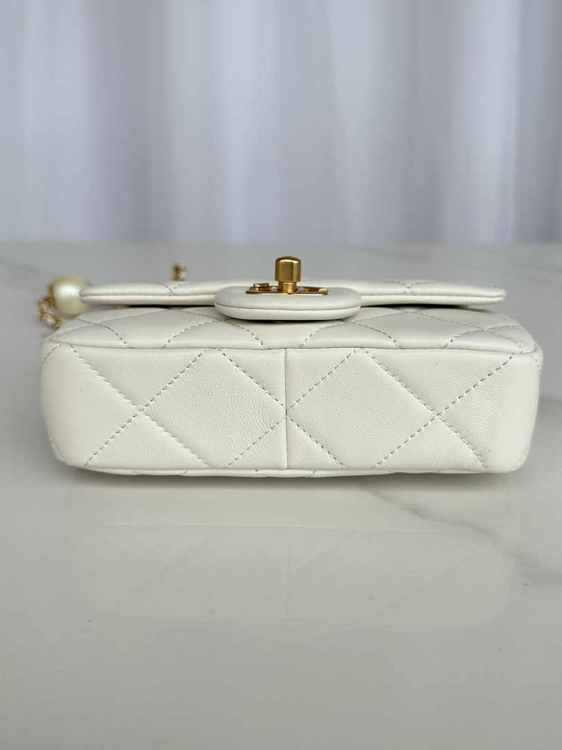 Chanel Mini Flap bag AS4868 Beige Lambskin