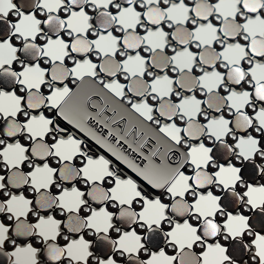 Chanel mini flap bag, AS4961 black lambskin, diamanté