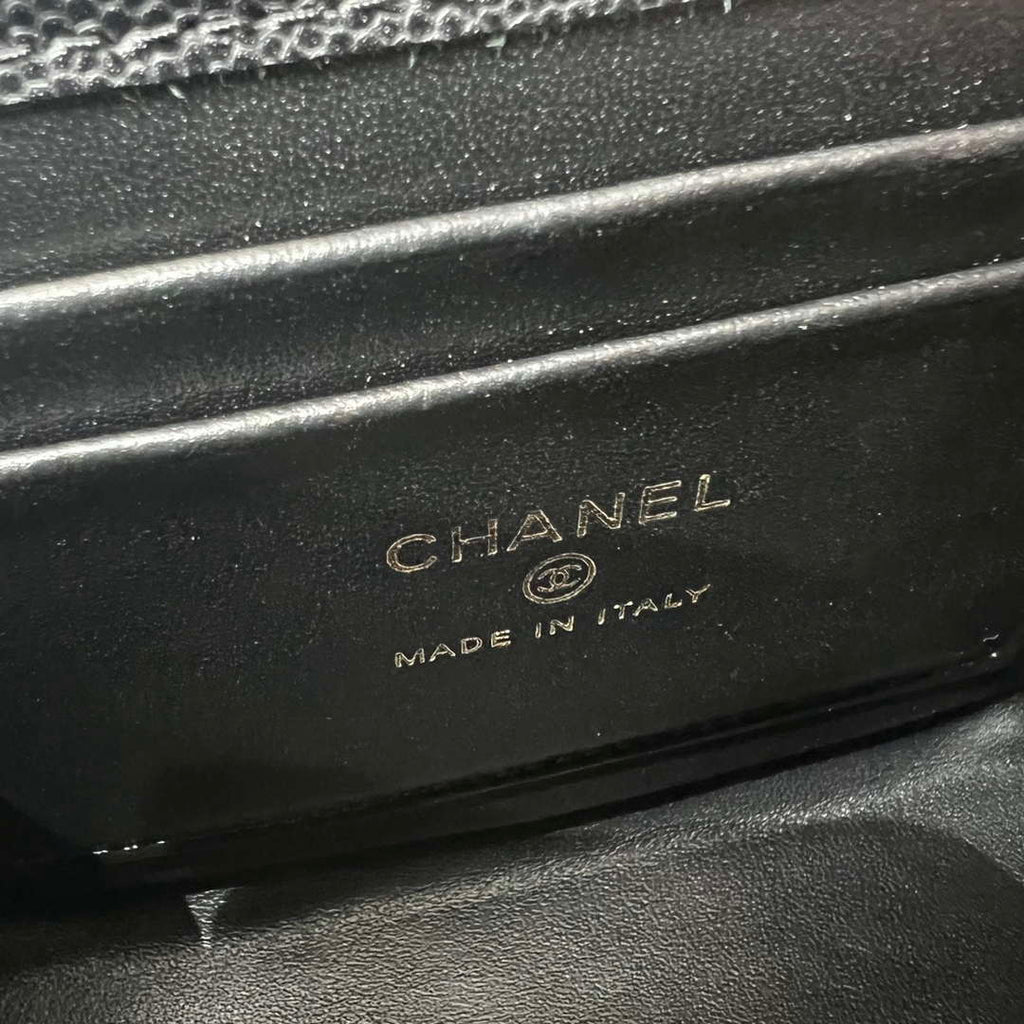 CHANEL Black Mini Flap Bag with Handle - AP3237