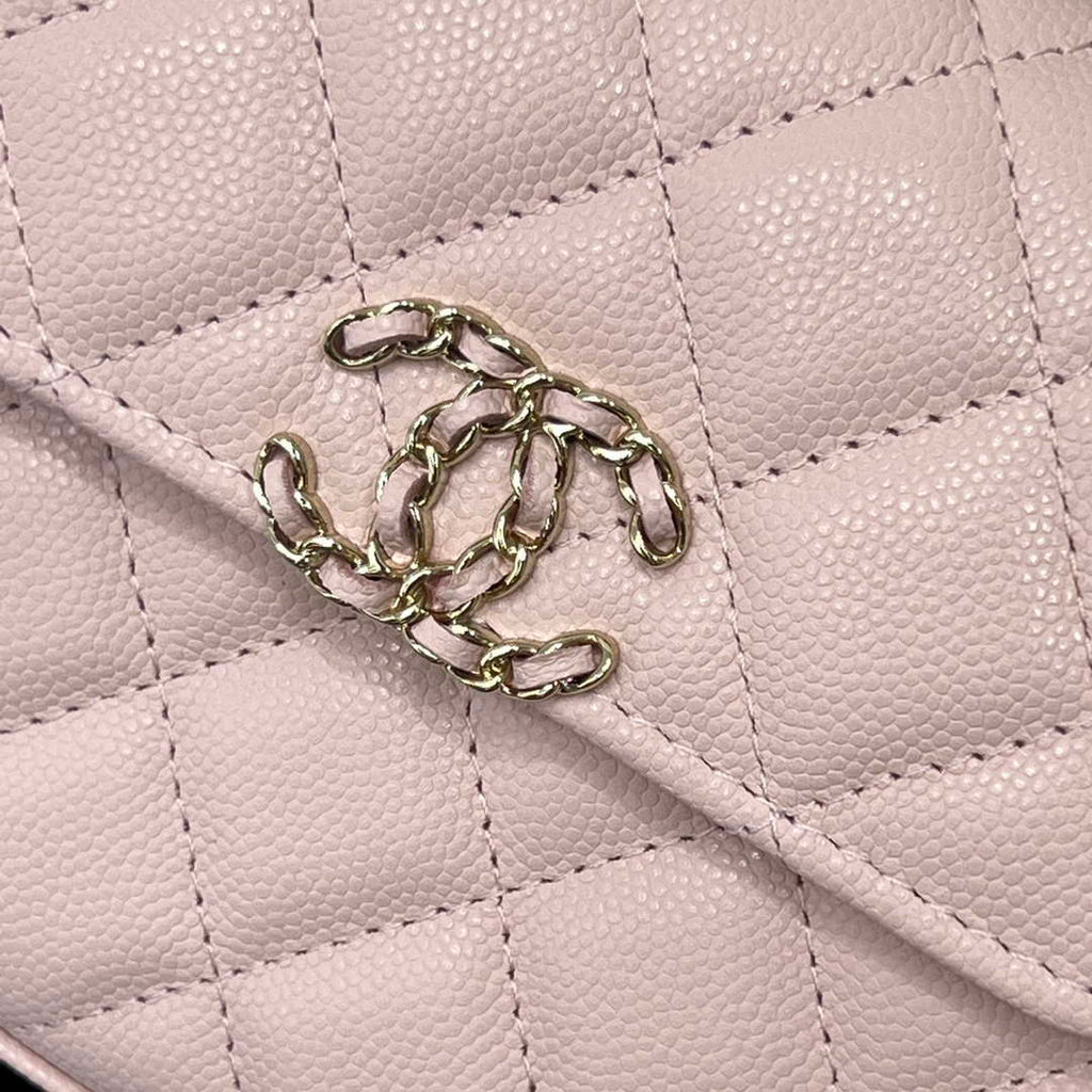CHANEL Pink Mini Flap Bag with Handle - AP3237