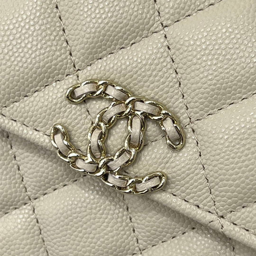 CHANEL Apricot Mini Flap Bag with Handle - AP3237