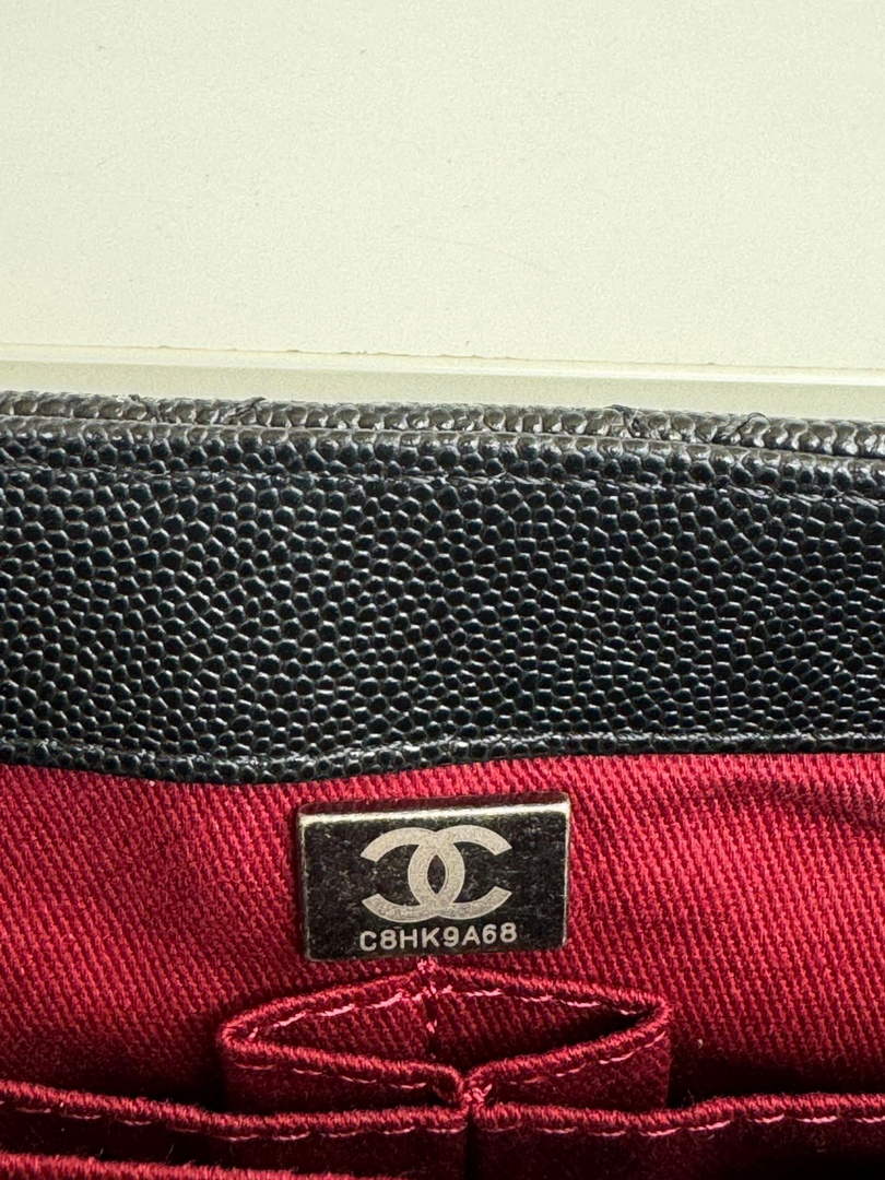 Chanel Mini Flap Bag with Top Handle AS2215 - Black Leather
