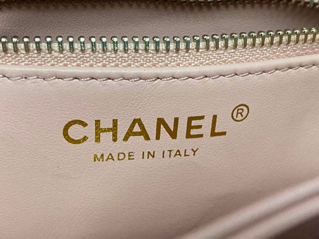 Chanel Mini Flap bag with top handle AS4564 Pink Lambskin