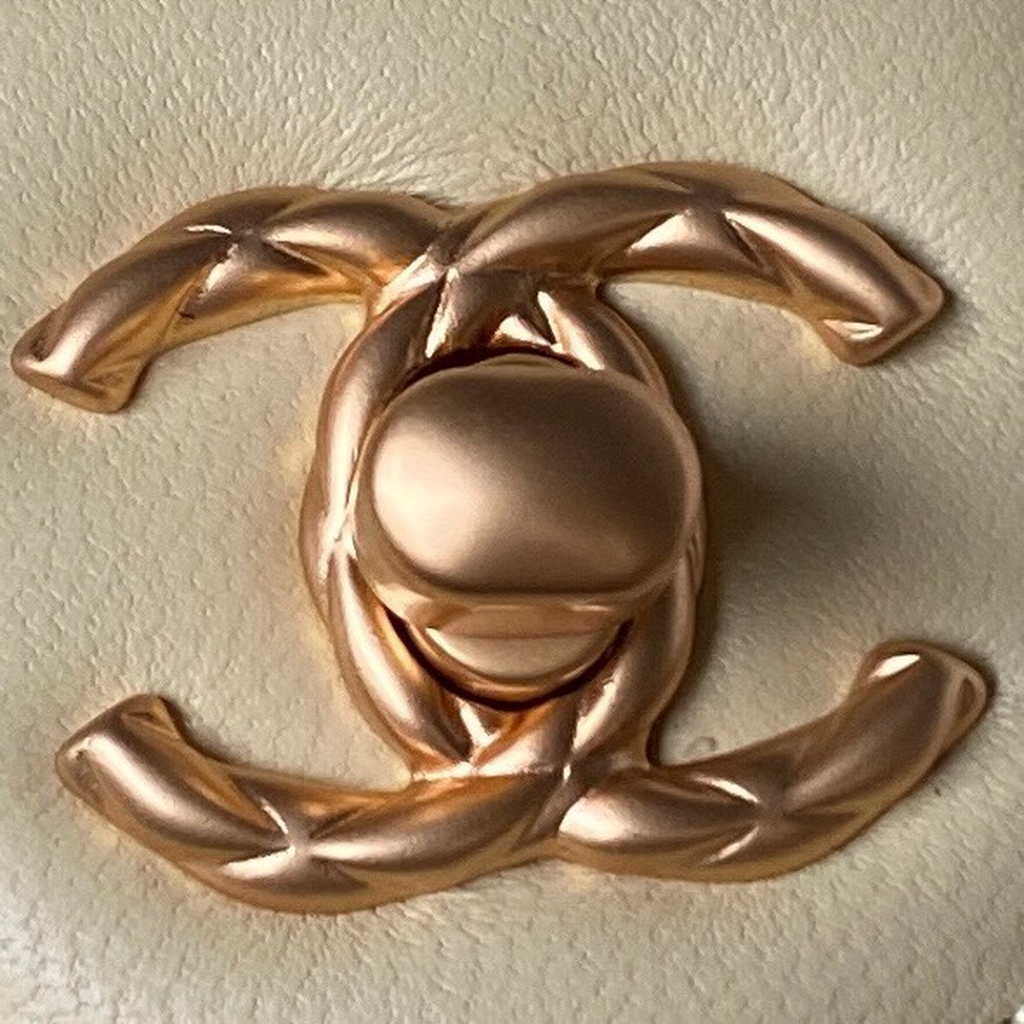 Chanel Mini flap bag with top handle Yellow Lambskin Gold-tone Metal AS4035