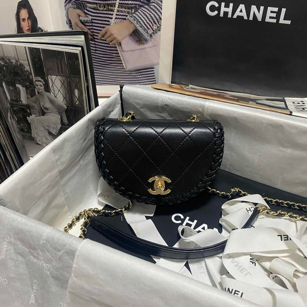 Chanel Mini Messenger Bag AS4208 Lambskin Black