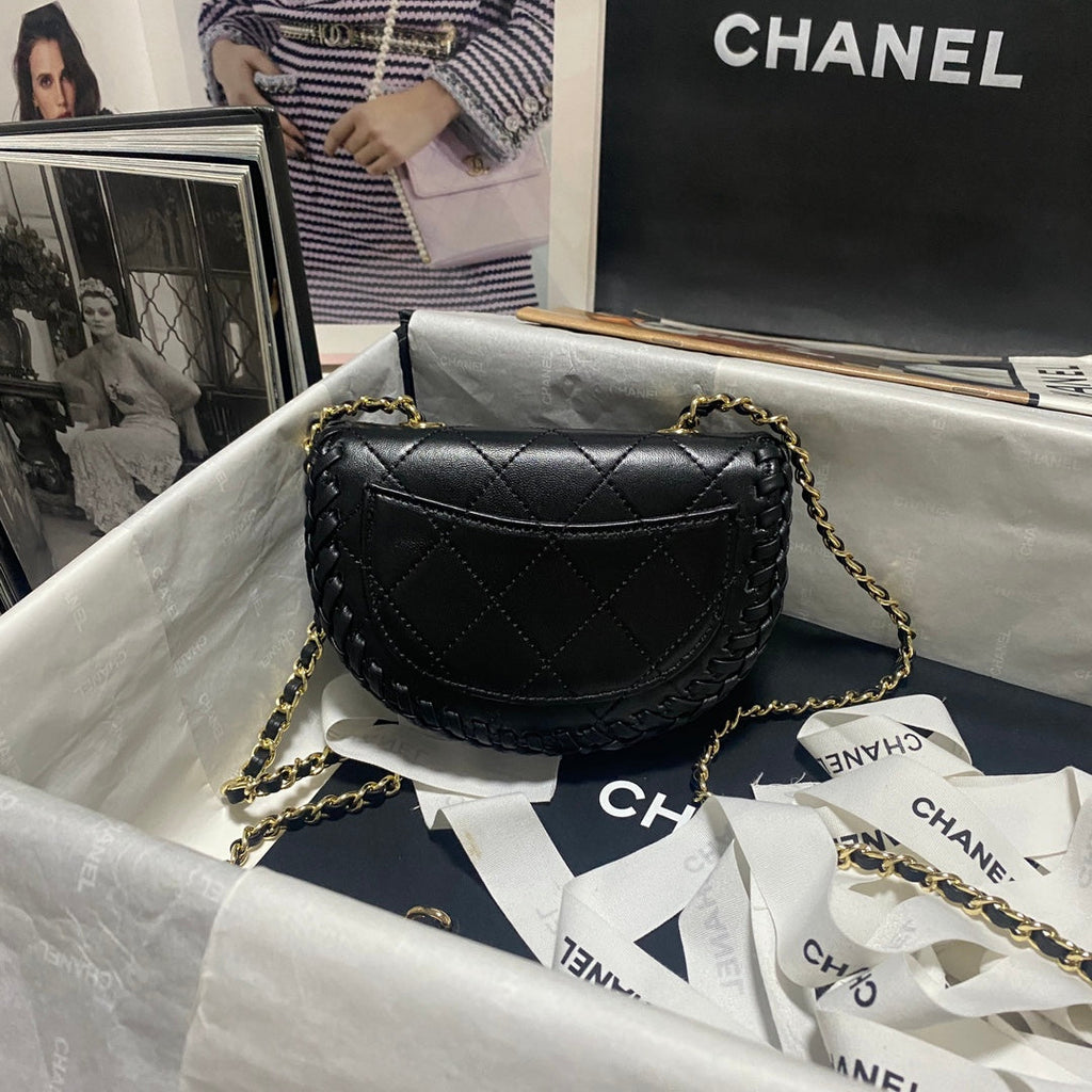 Chanel Mini Messenger Bag AS4208 Lambskin Black